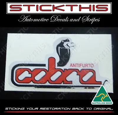 $12.90 • Buy Cobra Alarm Siren Decal Sticker Red - Holden VH VK VL VN HDT