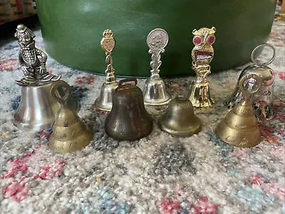Lot Of 9 Vintage Metal Bells • $10.99