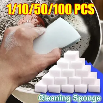 Bulk Lot Magic Sponge Eraser Melamine Cleaning Foam Thick Home Cleaning Tool • $8.88