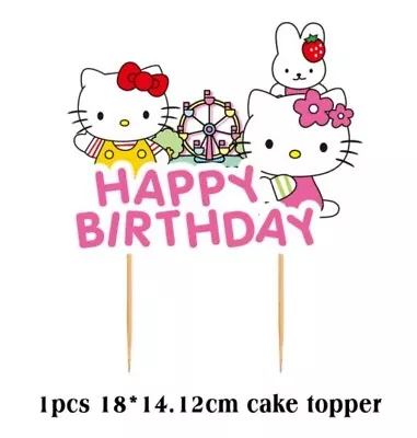 Hello Kitty Cake Toppers Birthday Party Decoration • $6.25