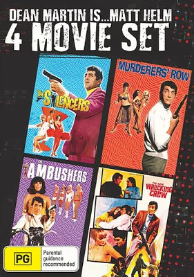 Dean Martin Is...Matt Helm: 4 Movie Set [New DVD] Australia - Import NTSC Reg • $21.41