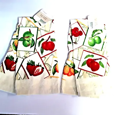 2  Apple Dish Towels --Free Random Pot Holder With Set • $8