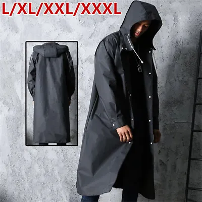 Waterproof Raincoat Jacket MenWomen Raincoat Long Hooded Rainwear EVA Rain Coat • $19.94
