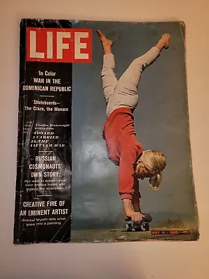 Life Magazine May 14 1965; Skateboards Pat McGee Vietnam Aircraft Carrier • £16.05