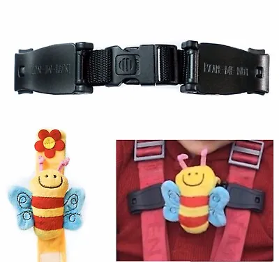 Car Seat Houdini Strap To Stop Anti Escape Child Chest Clip Buggies Highchairs🐝 • £8.99