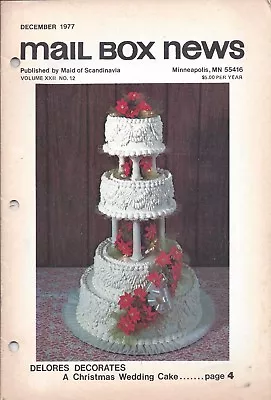 Vintage Cake Magazine Mail Box News December 1977 Maid Of Scandinavia • $4.99