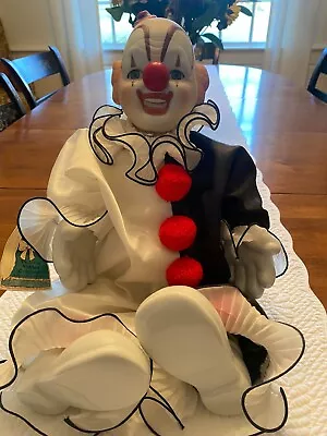 Vintage Victoria Ashlea 16  Musical Bozo The Clown Porcelain Doll - Germany • $35