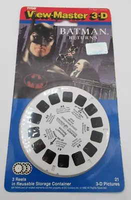 Vintage 1992 Tyco View-Master 3-D 3 Reels Batman Returns DC Comics 4137 NEW • $25.99