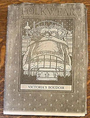 FOLKWEAR #302 Sewing Pattern VICTORIAS BOUDOIR QUILT PILLOWS DOILY SACHET UNCUT • $9.99