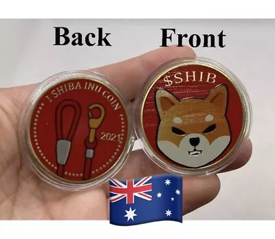 Shiba Inu SHIB Coin Gold Coin Collectable Like Bitcoin Gift 🇦🇺 • $3.79