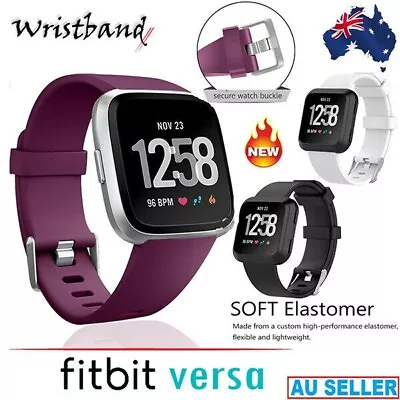 Fitbit Versa Lite Band Strap Replacement Silicone Wristband Fitness Smart Watch • $8.99