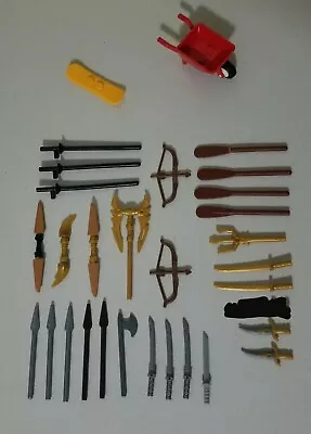 Vintage Lego Blocks Parts City Weapons Swords Spears Bows Accessories Etc. • $15