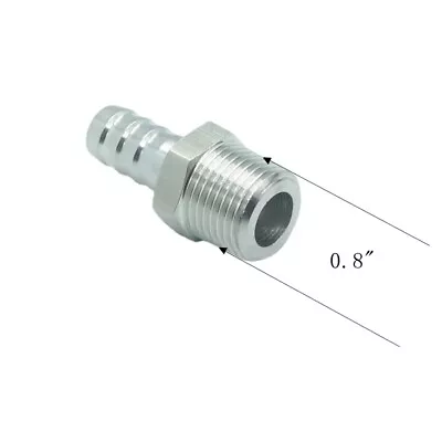 Stainless 304 Hose Barb Fitting 1/2  Hose Barb X 1/2 NPT Male Adapter • $8.99