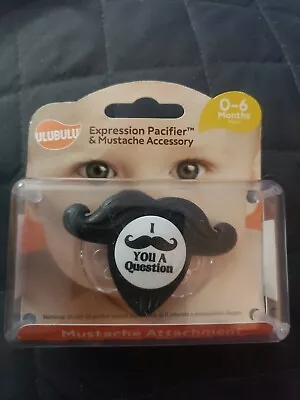 ULUBULU | Expression Pacifier & Mustache ACcessory 0-6 Months Paci NEW • $9