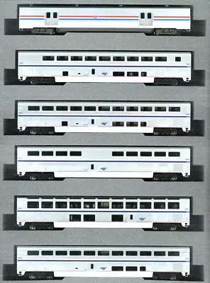 Kato N Scale ~ New 2024 ~ Amtrak Superliner Phase VI ~ 6 Pc ~ Bookcase ~ 10-1789 • $149.97