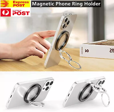 Ultra Thin Magnetic Phone Holder Mount Finger Ring Stand Grip For Car Cell Phone • $10.50