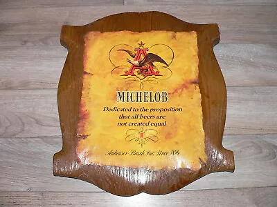 Vintage Michelob Beer Advertising Rustic Colonial Style Wall Display Bar Sign • $27.95