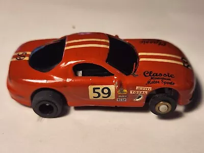 CUSTOM   BatJet  MAZDA RX7  On NOS AURORA HO Slot Car T-Jet Hot Rod Chassis • $69.99