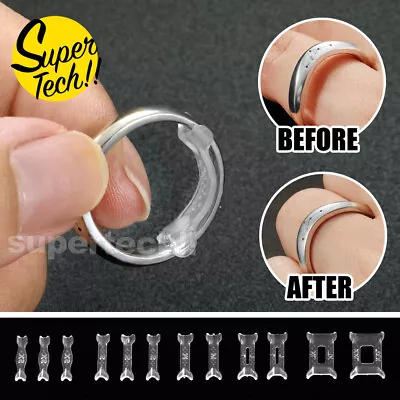 12x Invisible Tightener Ring Size Reducer Resizing Adjuster Pad Jewellery Tools • $4.75