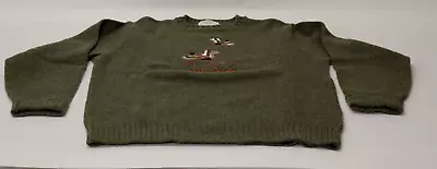 The Moors Men’s Vintage Crew Neck Sweater Size L Shetland Wool • $17.95