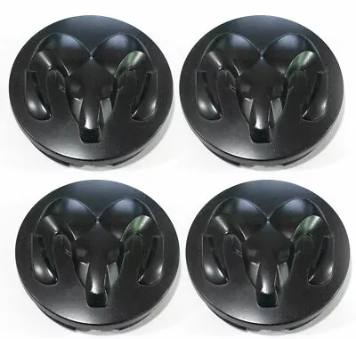 2013-2019 Ram 1500 Matte Black Wheel Hub Center Cap OEM  2.5''(63mm) Set Of 4 • $21.99