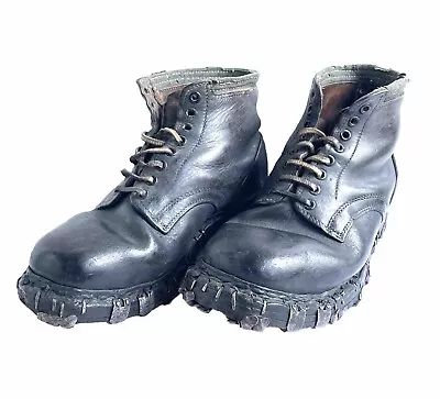 Authentic WW2 German “Mountain” Ankle Boots / Combat Shoes Hobnail Leather Sz 28 • $577.95