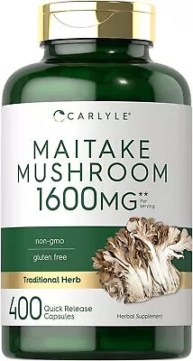 Maitake Mushroom | 1600mg | 400 Capsules | Non-GMO Gluten Free | By Carlyle • $20.09