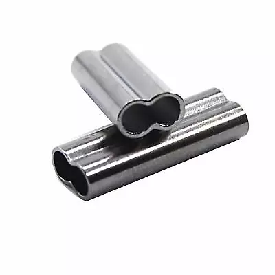 $6.99 • Buy Double Barrel Fishing Crimping Sleeves Copper Tackle Tube Connector 0.8-2.6mm