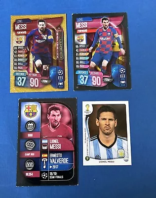 Lionel Messi  Bundle 3 Topps Cards  & 1 Panini Sticker • £1.99