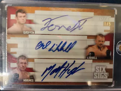 2015 Sick Sigs Chuck Liddell Shamrock Griffin  And 3 Other Champion Autos 1/5  • $1600