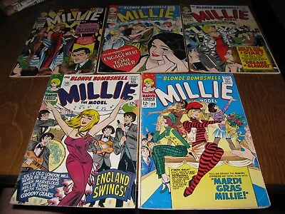 Millie The Model Lot Of 5 141-148 Marvel 1966-67 Romance Comic Books Low Grade • $6.99