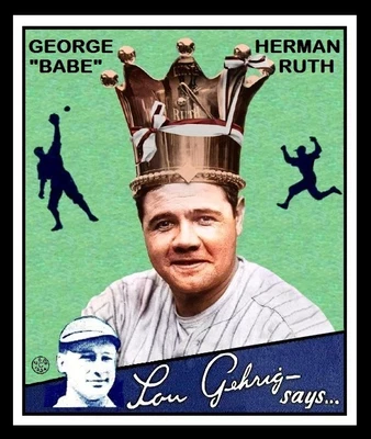$0.99 • Buy 1934 Goudey Babe Ruth Card Personally Made  Mt