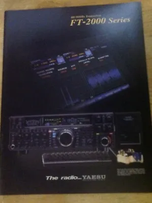 Genuine Yaesu FT2000  Colour Product Leaflet - 6 Page -double Sided In Colour • £19.99