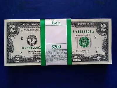 UNITED STATES 🇺🇲 US  $2 Dollars 2017 District B New York  UNC P-545bB • £5.49