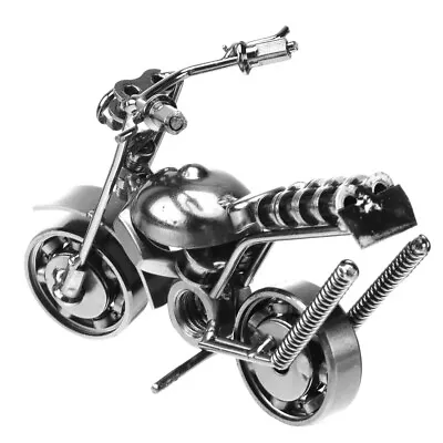 Vintage Motorcycle Figurine Metal Art Decoration Motorcycle Art Sculptures • $17.19
