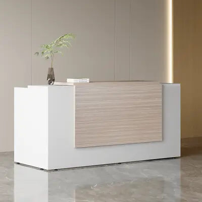 Reception Desk Front Counter Shopfront Counter Office Reception Desk White • $567.89