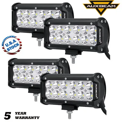 Auxbeam 4PC 7  Inch LED Work Light Bar Spot Fog HeadLamp Offroad Driving SUV ATV • $83.99