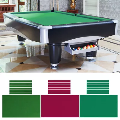 Pool Table Felt Worsted Wool Billiard Cloth W/ Pre-Cut Rails For 7/8/9ft Table • $36