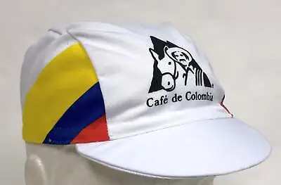 Cafe De Colombia Vintage Professional Team Cycling Cap - Made In Italy By Apis • $10.16