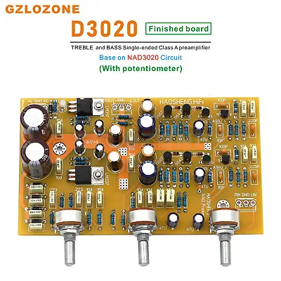 D3020 TREBLE And BASS Single-ended Class A Preamplifier Kit/Board On NAD3020 • $32.99