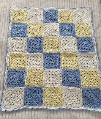 Hand Knitted Baby Blanket • £4.80