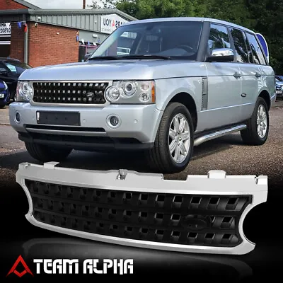 Black/Chrome ABS Classic Mesh Bumper Grille/Grill Fit 06-09 Range Rover L322 HSE • $39.99