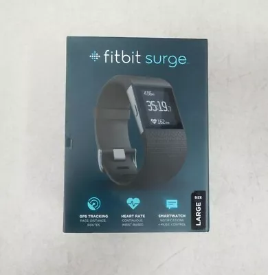 Fitbit Surge Fitness Super Watch - Black - Large • $63.39