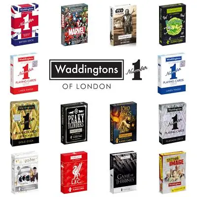Waddingtons No.1 Playing Card Game - New Various Editions 2023 • £13.99