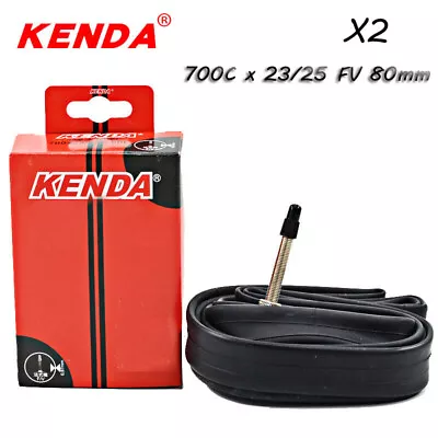 Kenda Road Bike Tube 700C X 23/25 80mm Presta Valve FV Bicycle Inner Tube • $31.89