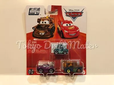 Disney Pixar Cars 3 PACK PROFESSOR Z HOLLEY SHIFTWELL MATER MINI RACERS TOKYO • £24.99
