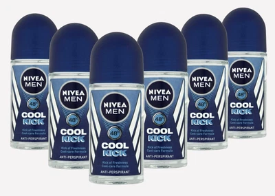 £9.95 • Buy NIVEA MEN Cool Kick Anti-Perspirant Deodorant Roll On 50 Ml