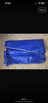 Matalan Electric Blue Clutch Bag • £0.99