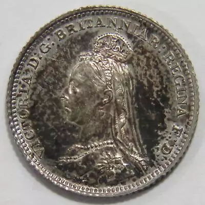 Great Britain 1888 4 Pence Queen Victoria Silver World Coin British Guiana 🌈⭐🌈 • $4.65