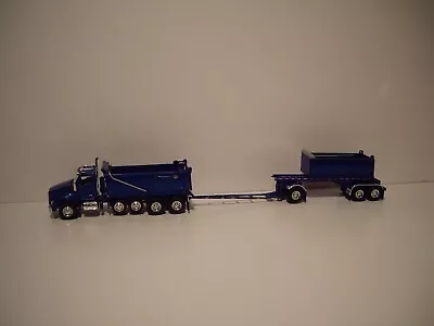 Dcp First Gear 1/64 Blue Kw T880 Quad-axle Rogue Dump And Rogue Transfer Dump • $159.99